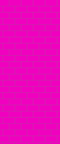 Pink Subway Tile Acrylic Shower Panel 2440mm x 1220mm ( 3mm Thick) - CladdTech