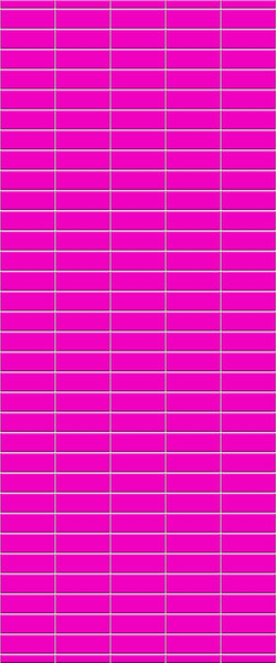 Pink Horizontal Block Tile Acrylic Shower Panel 2440mm x 1220mm ( 3mm Thick) - CladdTech
