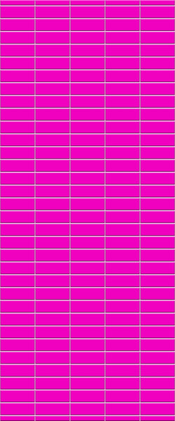 Pink Horizontal Block Tile Acrylic Shower Panel 2440mm x 1220mm ( 3mm Thick) - CladdTech