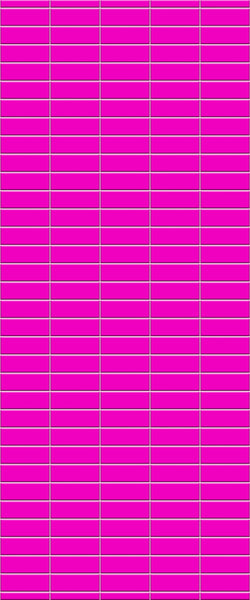 Pink Horizontal Block Tile Acrylic Shower Panel 2440mm x 1220mm ( 3mm Thick) - CladdTech