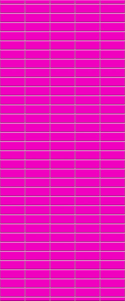 Pink Horizontal Block Tile Acrylic Shower Panel 2440mm x 1220mm ( 3mm Thick) - CladdTech
