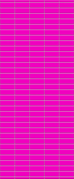 Pink Horizontal Block Tile Acrylic Shower Panel 2440mm x 1220mm ( 3mm Thick) - CladdTech