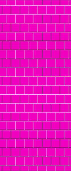 Pink Large Square's Tile Acrylic Shower Wall Panel 2440mm x 1220mm ( 3mm Thick) - CladdTech