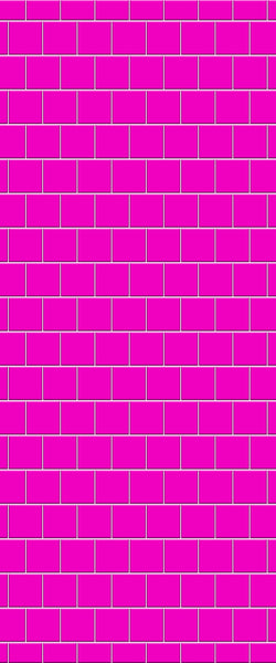 Pink Large Square's Tile Acrylic Shower Wall Panel 2440mm x 1220mm ( 3mm Thick) - CladdTech