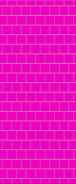 Pink Large Square's Tile Acrylic Shower Wall Panel 2440mm x 1220mm ( 3mm Thick) - CladdTech