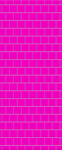 Pink Large Square's Tile Acrylic Shower Wall Panel 2440mm x 1220mm ( 3mm Thick) - CladdTech