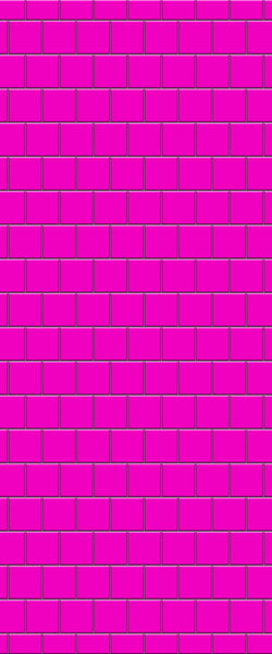 Pink Large Square's Tile Acrylic Shower Wall Panel 2440mm x 1220mm ( 3mm Thick) - CladdTech