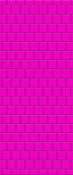 Pink Large Square's Tile Acrylic Shower Wall Panel 2440mm x 1220mm ( 3mm Thick) - CladdTech