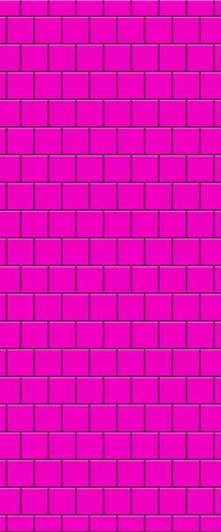 Pink Large Square's Tile Acrylic Shower Wall Panel 2440mm x 1220mm ( 3mm Thick) - CladdTech