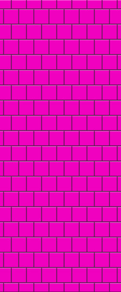 Pink Large Square's Tile Acrylic Shower Wall Panel 2440mm x 1220mm ( 3mm Thick) - CladdTech