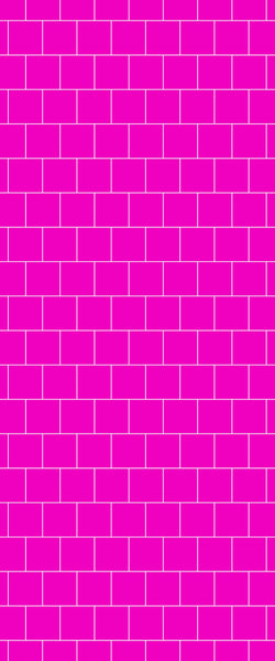 Pink Large Square's Tile Acrylic Shower Wall Panel 2440mm x 1220mm ( 3mm Thick) - CladdTech