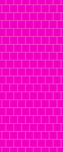 Pink Large Square's Tile Acrylic Shower Wall Panel 2440mm x 1220mm ( 3mm Thick) - CladdTech