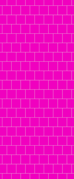 Pink Large Square's Tile Acrylic Shower Wall Panel 2440mm x 1220mm ( 3mm Thick) - CladdTech