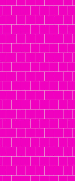 Pink Large Square's Tile Acrylic Shower Wall Panel 2440mm x 1220mm ( 3mm Thick) - CladdTech