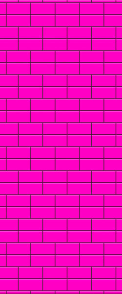 Pink Brickbond Tile Acrylic Shower Wall Panel 2440mm x 1220mm ( 3mm Thick) - CladdTech