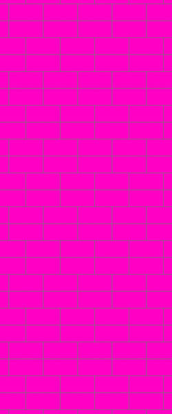 Pink Brickbond Tile Acrylic Shower Wall Panel 2440mm x 1220mm ( 3mm Thick) - CladdTech