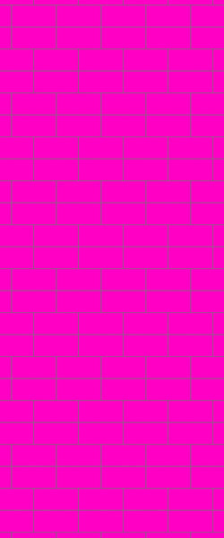 Pink Brickbond Tile Acrylic Shower Wall Panel 2440mm x 1220mm ( 3mm Thick) - CladdTech