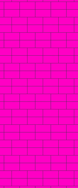 Pink Brickbond Tile Acrylic Shower Wall Panel 2440mm x 1220mm ( 3mm Thick) - CladdTech
