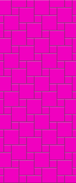 Pink Pin Wheel Tile Acrylic Shower Wall Panel 2440mm x 1220mm ( 3mm Thick) - CladdTech