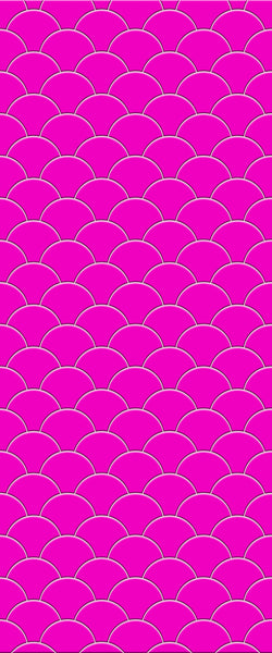 Pink Fishscales Tile Acrylic Shower Panel 2440mm x 1220mm (3mm Thick) - CladdTech