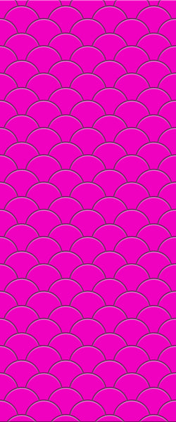 Pink Fishscales Tile Acrylic Shower Panel 2440mm x 1220mm (3mm Thick) - CladdTech