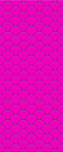 Pink Fishscales Tile Acrylic Shower Panel 2440mm x 1220mm (3mm Thick) - CladdTech