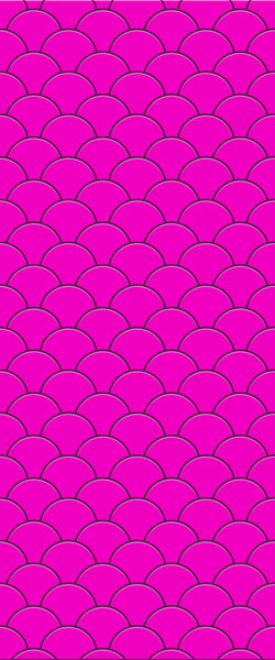 Pink Fishscales Tile Acrylic Shower Panel 2440mm x 1220mm (3mm Thick) - CladdTech