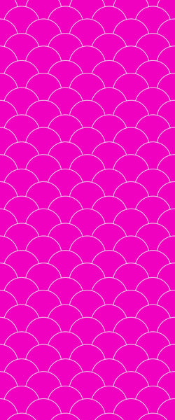 Pink Fishscales Tile Acrylic Shower Panel 2440mm x 1220mm (3mm Thick) - CladdTech