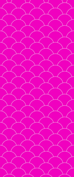 Pink Fishscales Tile Acrylic Shower Panel 2440mm x 1220mm (3mm Thick) - CladdTech