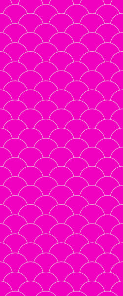 Pink Fishscales Tile Acrylic Shower Panel 2440mm x 1220mm (3mm Thick) - CladdTech