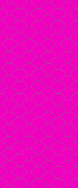 Pink Fishscales Tile Acrylic Shower Panel 2440mm x 1220mm (3mm Thick) - CladdTech