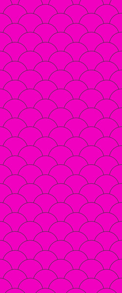 Pink Fishscales Tile Acrylic Shower Panel 2440mm x 1220mm (3mm Thick) - CladdTech