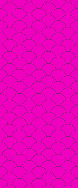 Pink Fishscales Tile Acrylic Shower Panel 2440mm x 1220mm (3mm Thick) - CladdTech