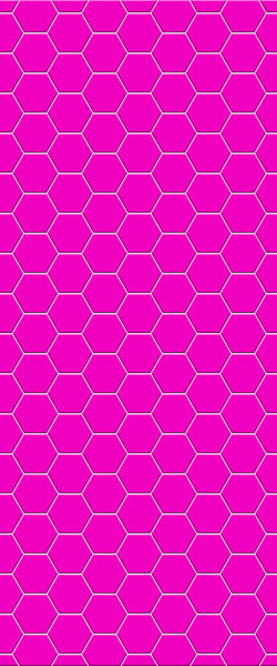 Pink Hexagon Tile Acrylic Wall Panel 2440mm x 1220mm (3mm Thick) - CladdTech