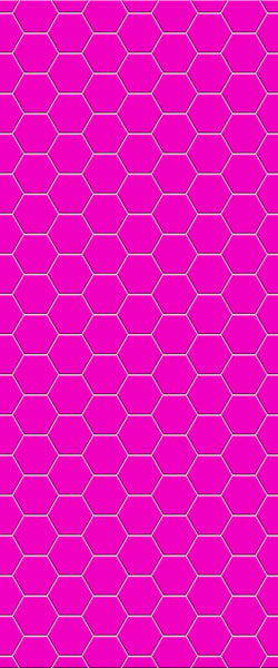 Pink Hexagon Tile Acrylic Wall Panel 2440mm x 1220mm (3mm Thick) - CladdTech