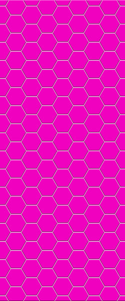 Pink Hexagon Tile Acrylic Wall Panel 2440mm x 1220mm (3mm Thick) - CladdTech