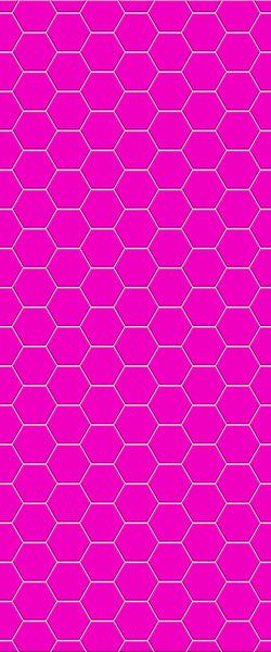Pink Hexagon Tile Acrylic Wall Panel 2440mm x 1220mm (3mm Thick) - CladdTech