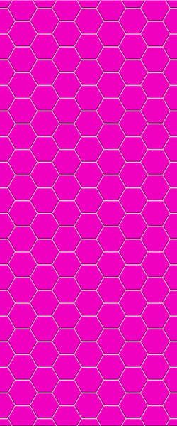 Pink Hexagon Tile Acrylic Wall Panel 2440mm x 1220mm (3mm Thick) - CladdTech