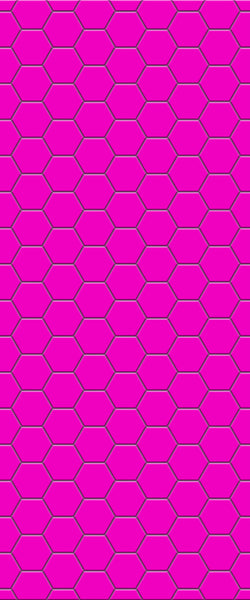 Pink Hexagon Tile Acrylic Wall Panel 2440mm x 1220mm (3mm Thick) - CladdTech