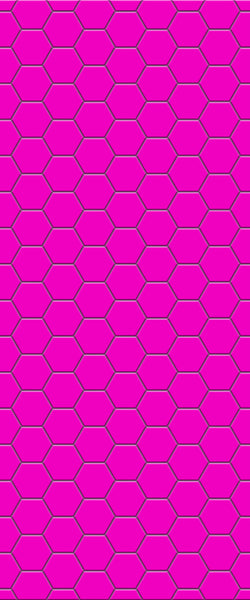 Pink Hexagon Tile Acrylic Wall Panel 2440mm x 1220mm (3mm Thick) - CladdTech