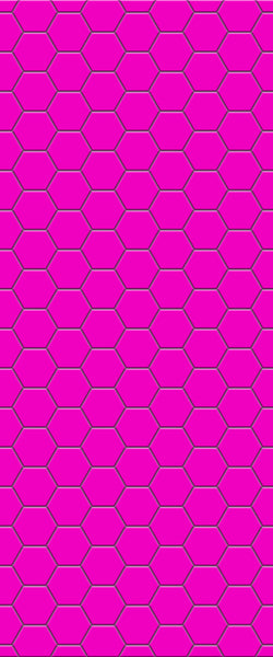 Pink Hexagon Tile Acrylic Wall Panel 2440mm x 1220mm (3mm Thick) - CladdTech