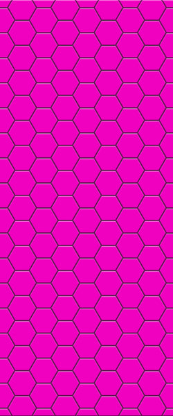 Pink Hexagon Tile Acrylic Wall Panel 2440mm x 1220mm (3mm Thick) - CladdTech