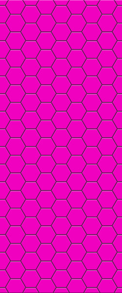 Pink Hexagon Tile Acrylic Wall Panel 2440mm x 1220mm (3mm Thick) - CladdTech