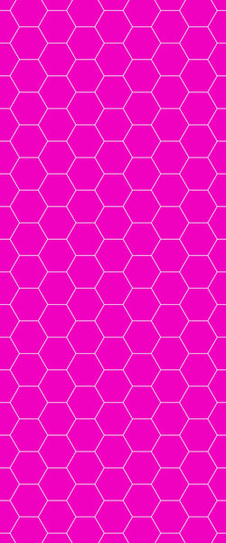 Pink Hexagon Tile Acrylic Wall Panel 2440mm x 1220mm (3mm Thick) - CladdTech