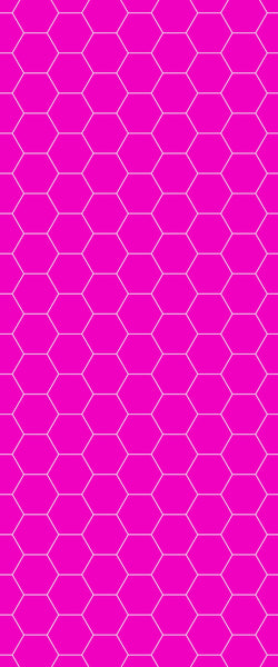 Pink Hexagon Tile Acrylic Wall Panel 2440mm x 1220mm (3mm Thick) - CladdTech