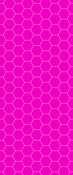Pink Hexagon Tile Acrylic Wall Panel 2440mm x 1220mm (3mm Thick) - CladdTech