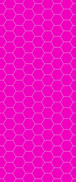 Pink Hexagon Tile Acrylic Wall Panel 2440mm x 1220mm (3mm Thick) - CladdTech