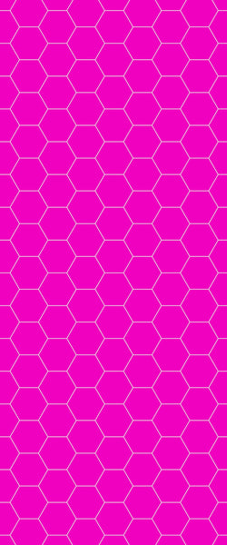 Pink Hexagon Tile Acrylic Wall Panel 2440mm x 1220mm (3mm Thick) - CladdTech