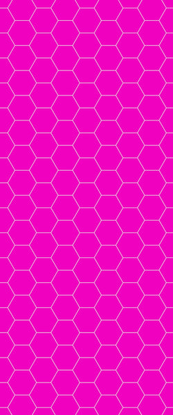 Pink Hexagon Tile Acrylic Wall Panel 2440mm x 1220mm (3mm Thick) - CladdTech