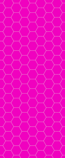 Pink Hexagon Tile Acrylic Wall Panel 2440mm x 1220mm (3mm Thick) - CladdTech